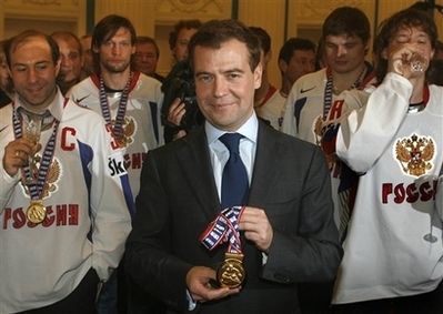 Встреча Президента с хоккеистами (24 фото)